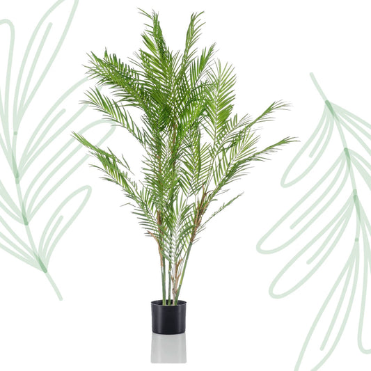 Kunstplant - Chamaedorea Elegans - Bergpalm - 120 cm - Forestbloom
