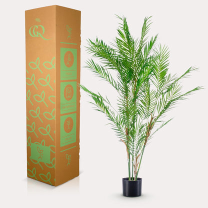 Kunstplant - Chamaedorea Elegans - Bergpalm - 120 cm - Forestbloom