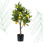 Kunstplant - Citrus Limonia - Citroenboom - 75 cm - Forestbloom