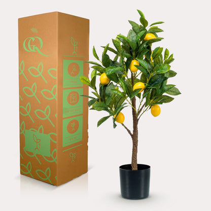 Kunstplant - Citrus Limonia - Citroenboom - 75 cm - Forestbloom