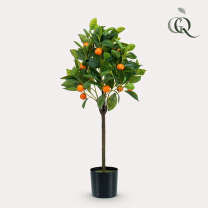 Kunstplant - Citrus Sinensis - Sinaasappelboom - 75 cm - Forestbloom