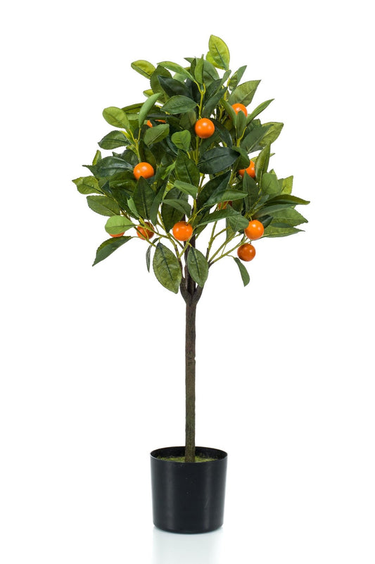 Kunstplant - Citrus Sinensis - Sinaasappelboom - 75 cm - Forestbloom