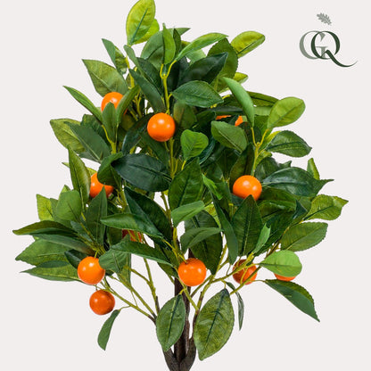 Kunstplant - Citrus Sinensis - Sinaasappelboom - 75 cm - Forestbloom