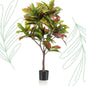 Kunstplant - Croton Codiaeum - Wonderstruik - 120 cm - Forestbloom