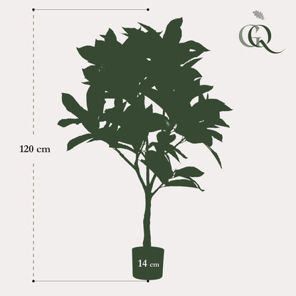 Kunstplant - Croton Codiaeum - Wonderstruik - 120 cm - Forestbloom