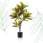 Kunstplant - Croton Codiaeum - Wonderstruik - 95 cm - Forestbloom