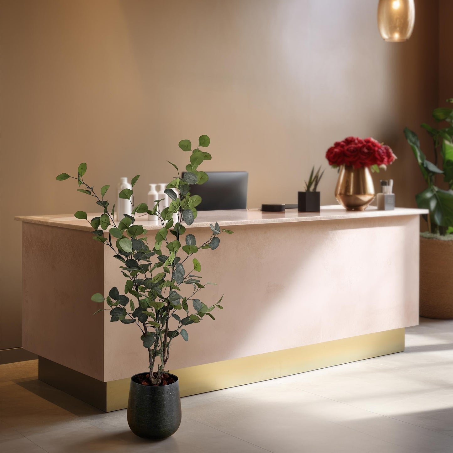Kunstplant - Eucalyptus - Blauwe Gomboom - 120 cm - Forestbloom