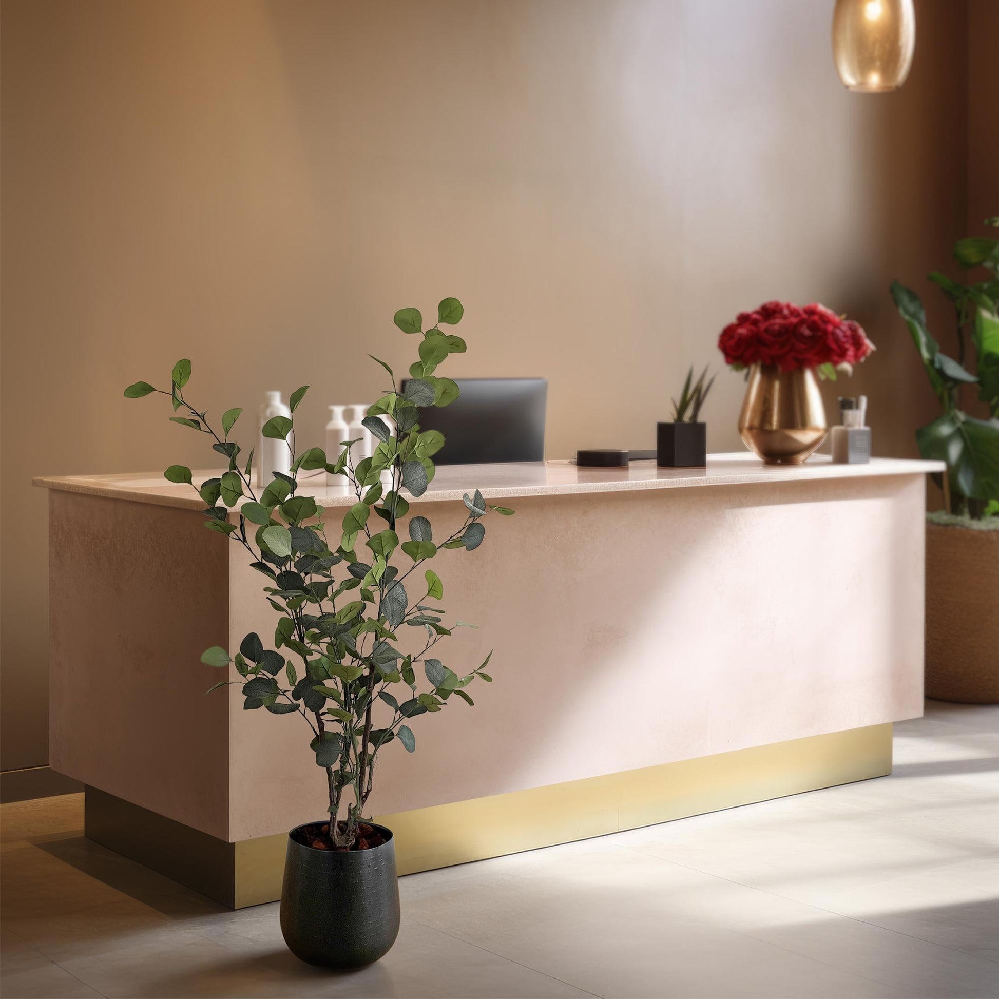 Kunstplant - Eucalyptus - Blauwe Gomboom - 120 cm - Forestbloom