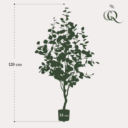Kunstplant - Eucalyptus - Blauwe Gomboom - 120 cm - Forestbloom