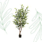 Kunstplant - Eucalyptus - Blauwe Gomboom - 140 cm - Forestbloom