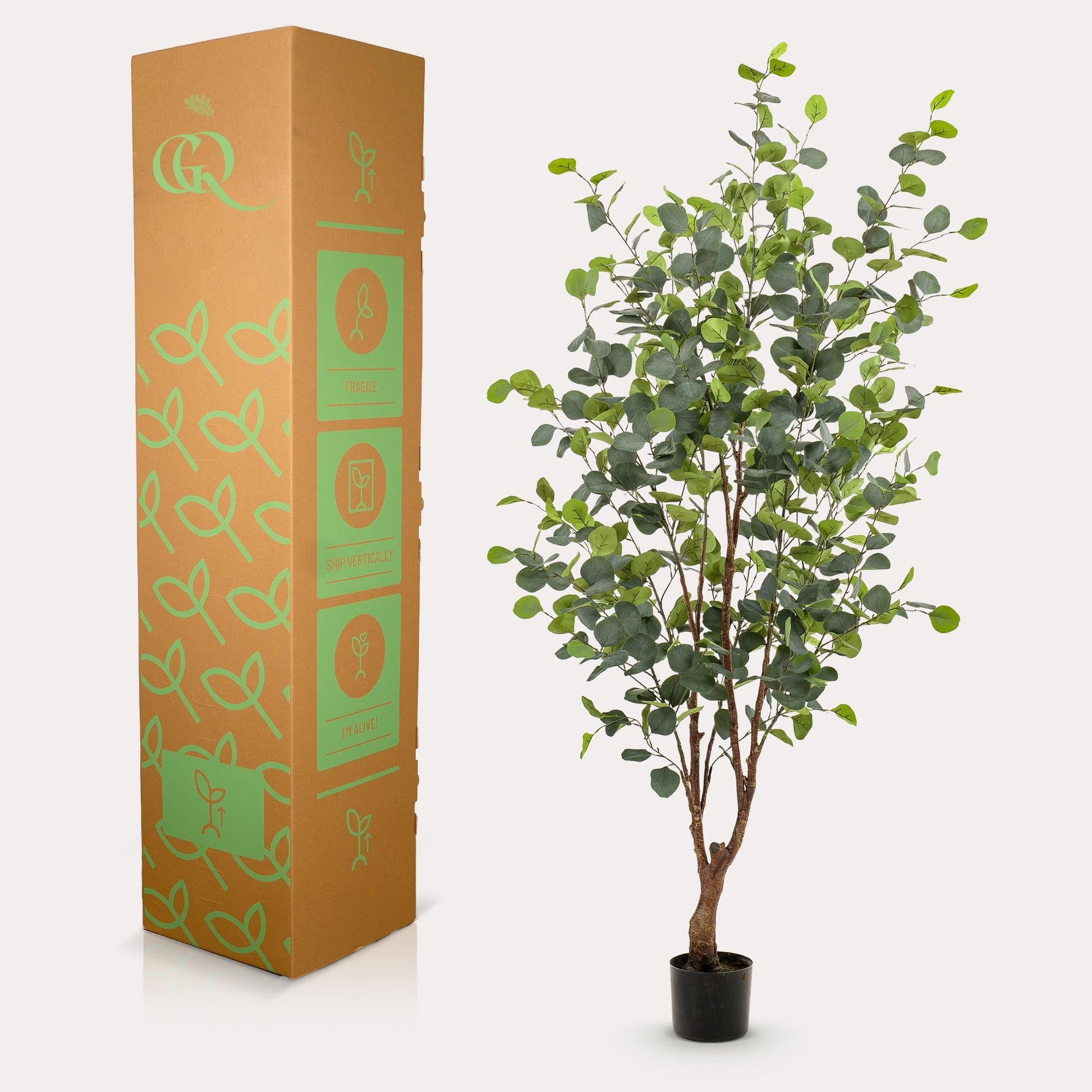 Kunstplant - Eucalyptus - Blauwe Gomboom - 140 cm - Forestbloom