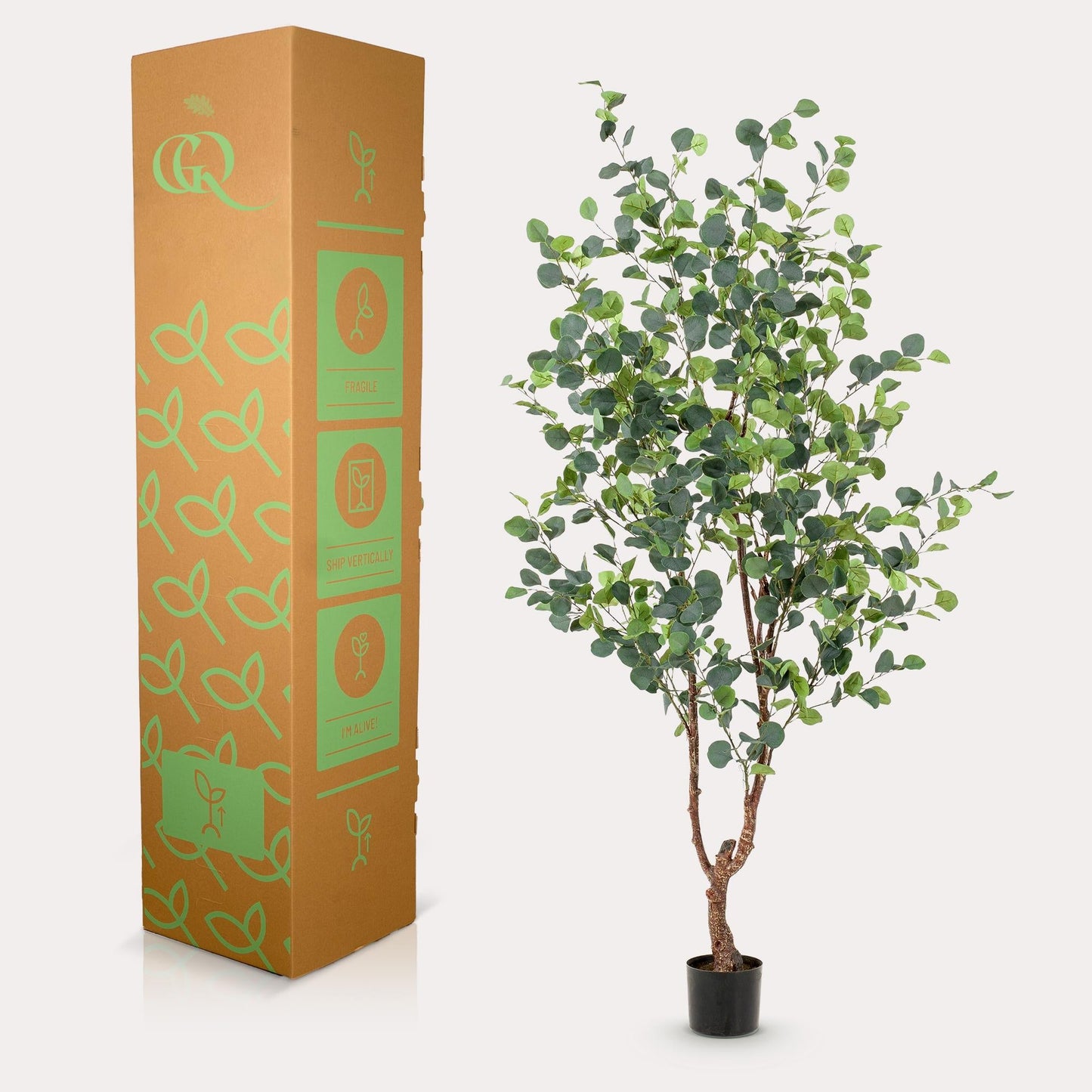 Kunstplant - Eucalyptus - Blauwe Gomboom - 180 cm - Forestbloom
