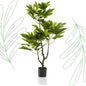 Kunstplant - Ficus Carica - Vijgenboom - 95 cm - Forestbloom