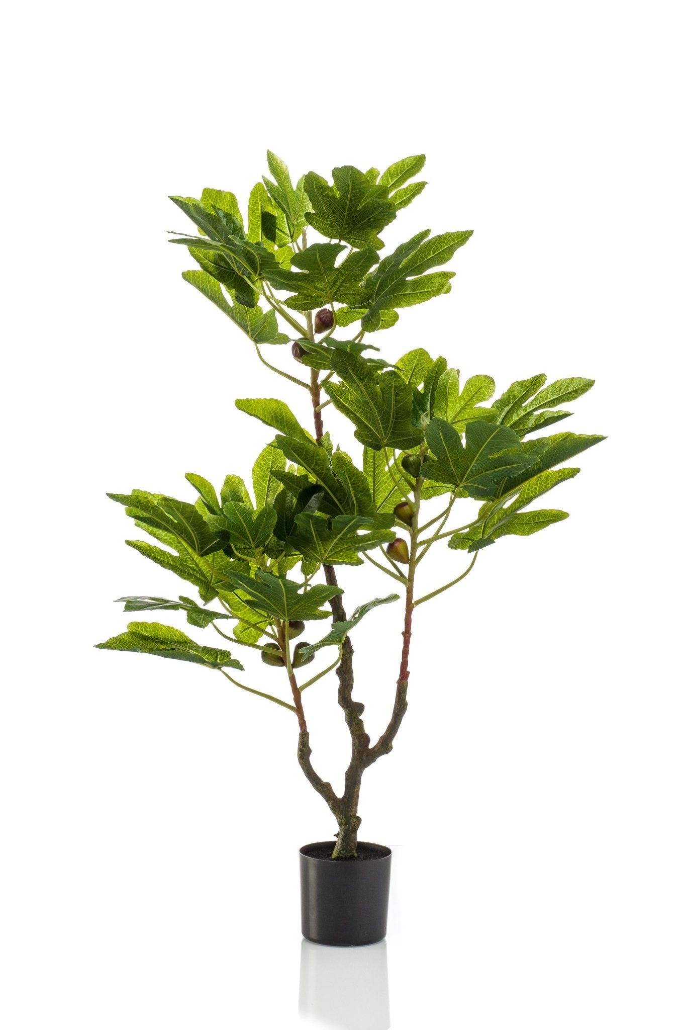 Kunstplant - Ficus Carica - Vijgenboom - 95 cm - Forestbloom