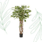 kunstplant - Ficus liana - Vioolbladplant - 140 cm - Forestbloom