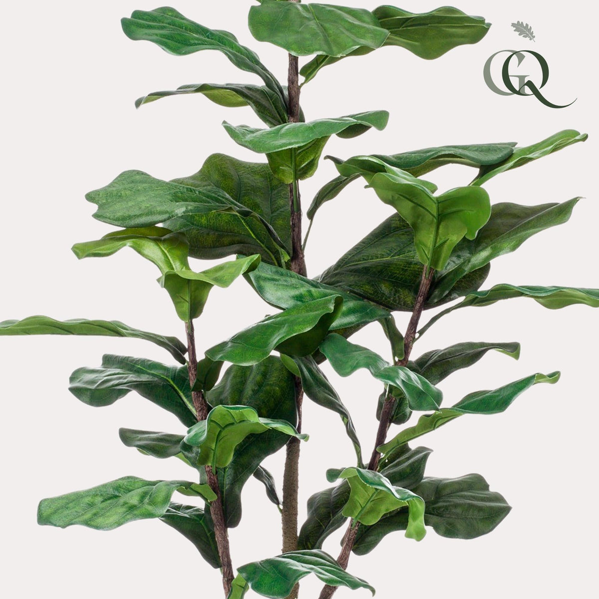 Kunstplant - Ficus Lyrata - Tabaksplant - 120 cm - Forestbloom