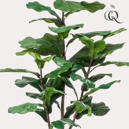 Kunstplant - Ficus Lyrata - Tabaksplant - 120 cm - Forestbloom