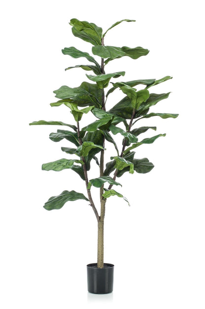 Kunstplant - Ficus Lyrata - Tabaksplant - 120 cm - Forestbloom