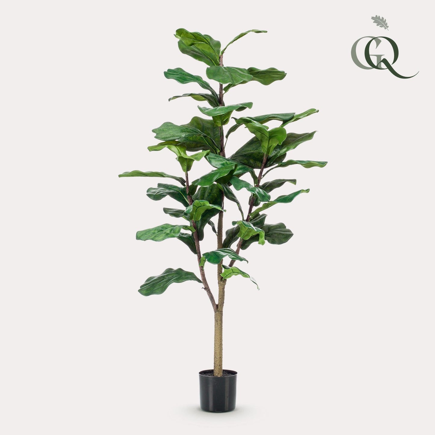 Kunstplant - Ficus Lyrata - Tabaksplant - 120 cm - Forestbloom
