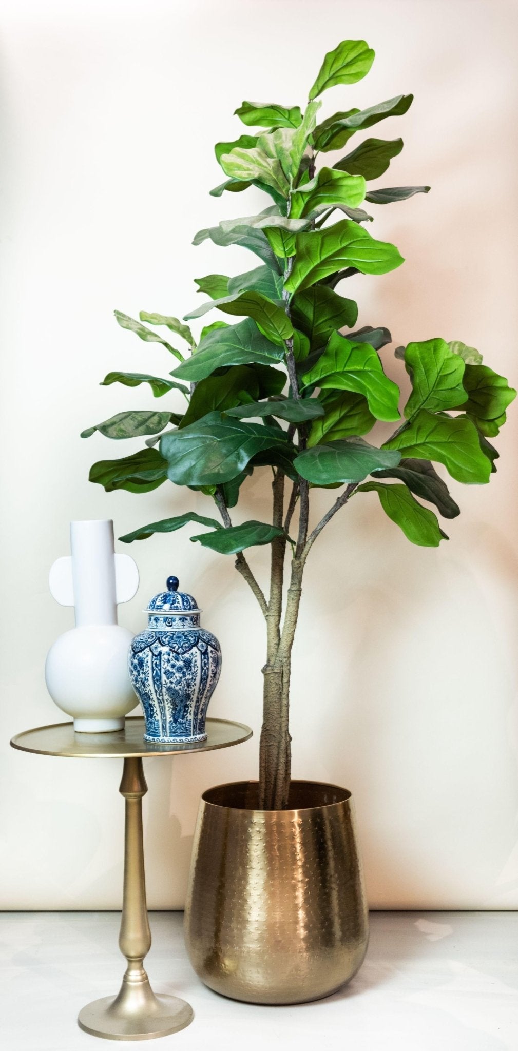 Kunstplant - Ficus Lyrata - Tabaksplant - 180 cm - Forestbloom