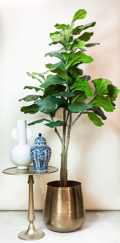 Kunstplant - Ficus Lyrata - Tabaksplant - 180 cm - Forestbloom