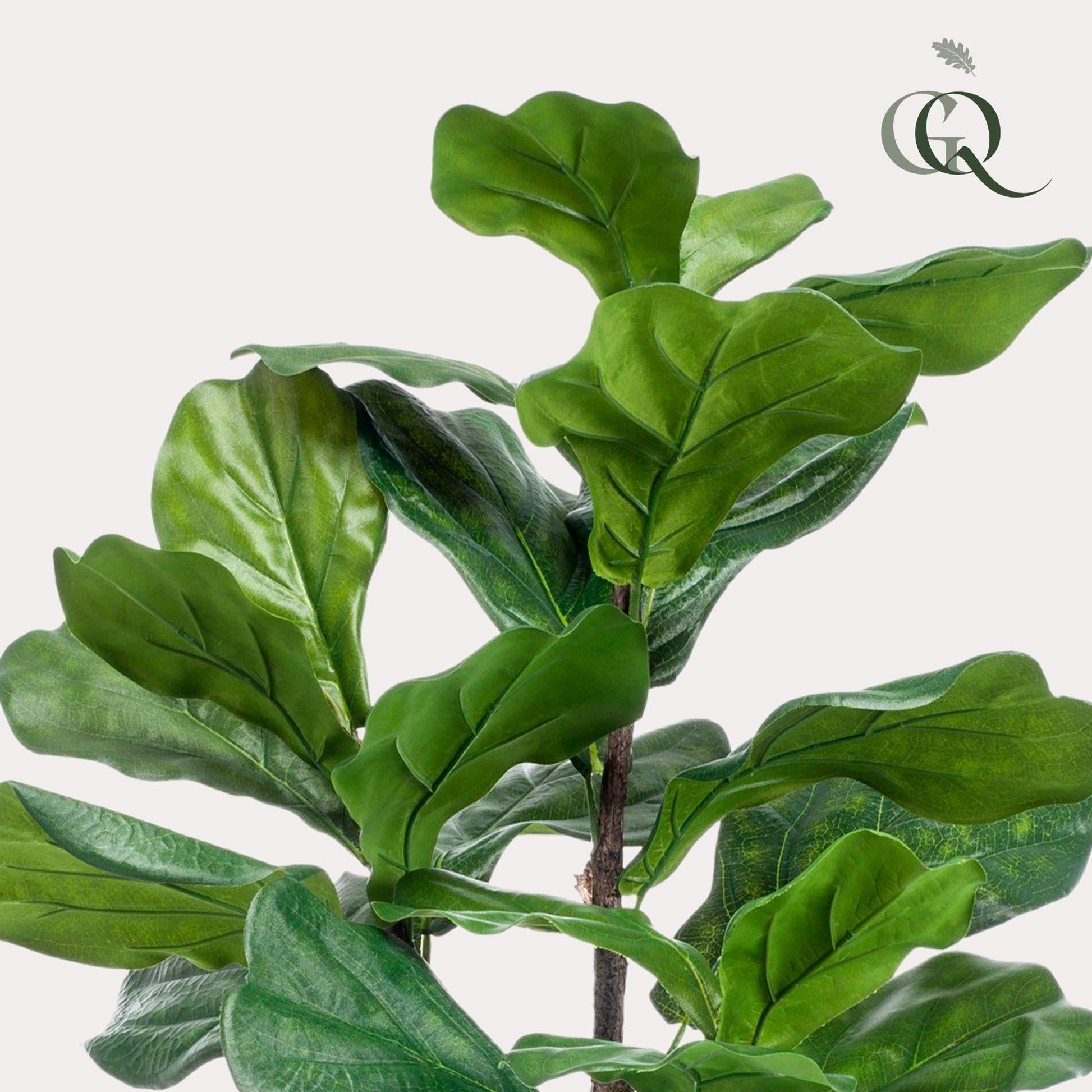 Kunstplant - Ficus Lyrata - Tabaksplant - 90 cm - Forestbloom
