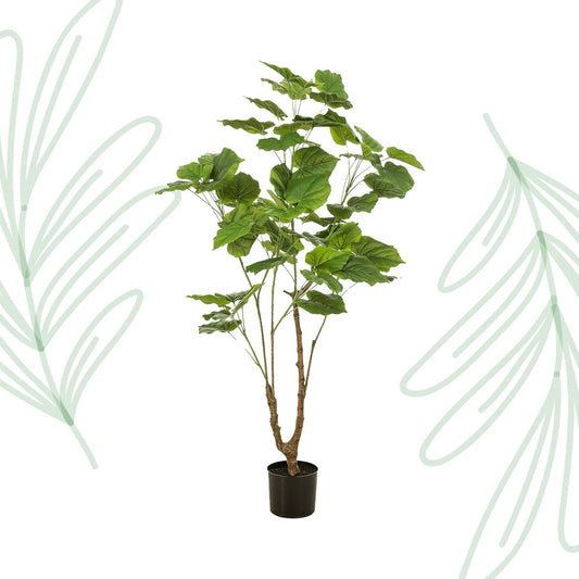 Kunstplant - Ficus umbellate - Afrikaanse vijg - 125 cm - Forestbloom