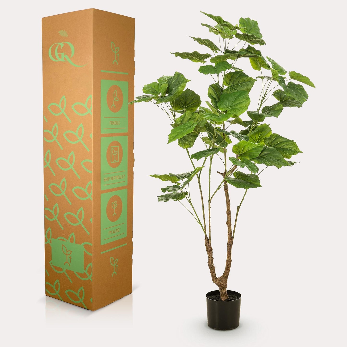 Kunstplant - Ficus umbellate - Afrikaanse vijg - 125 cm - Forestbloom