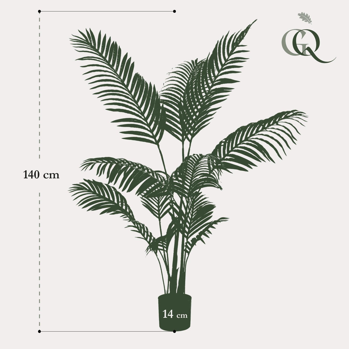 Kunstplant - Howea Forsteriana - 140 cm - Forestbloom