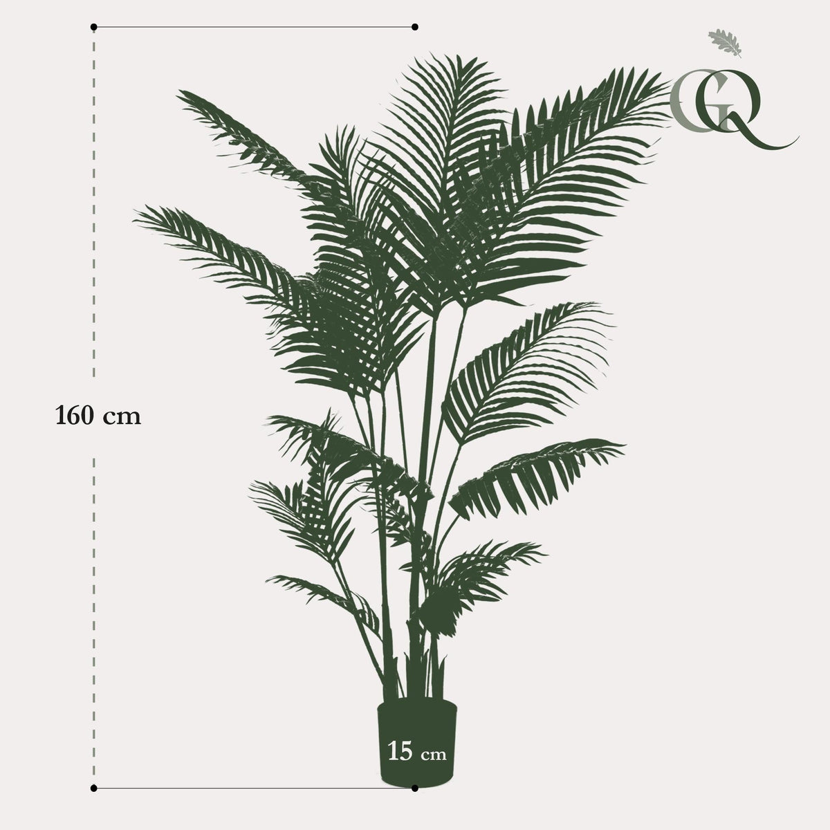 Kunstplant - Howea Forsteriana - 160 cm - Forestbloom