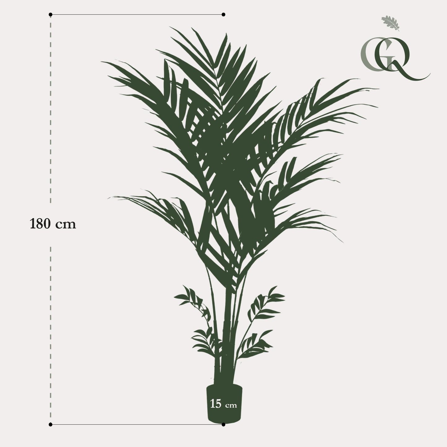 Kunstplant - Kentia - Kentiapalm - 180 cm - Forestbloom