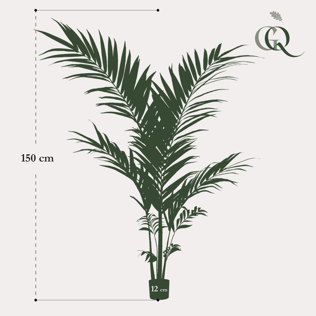 Kunstplant - Kentiapalm - 150 cm - Forestbloom
