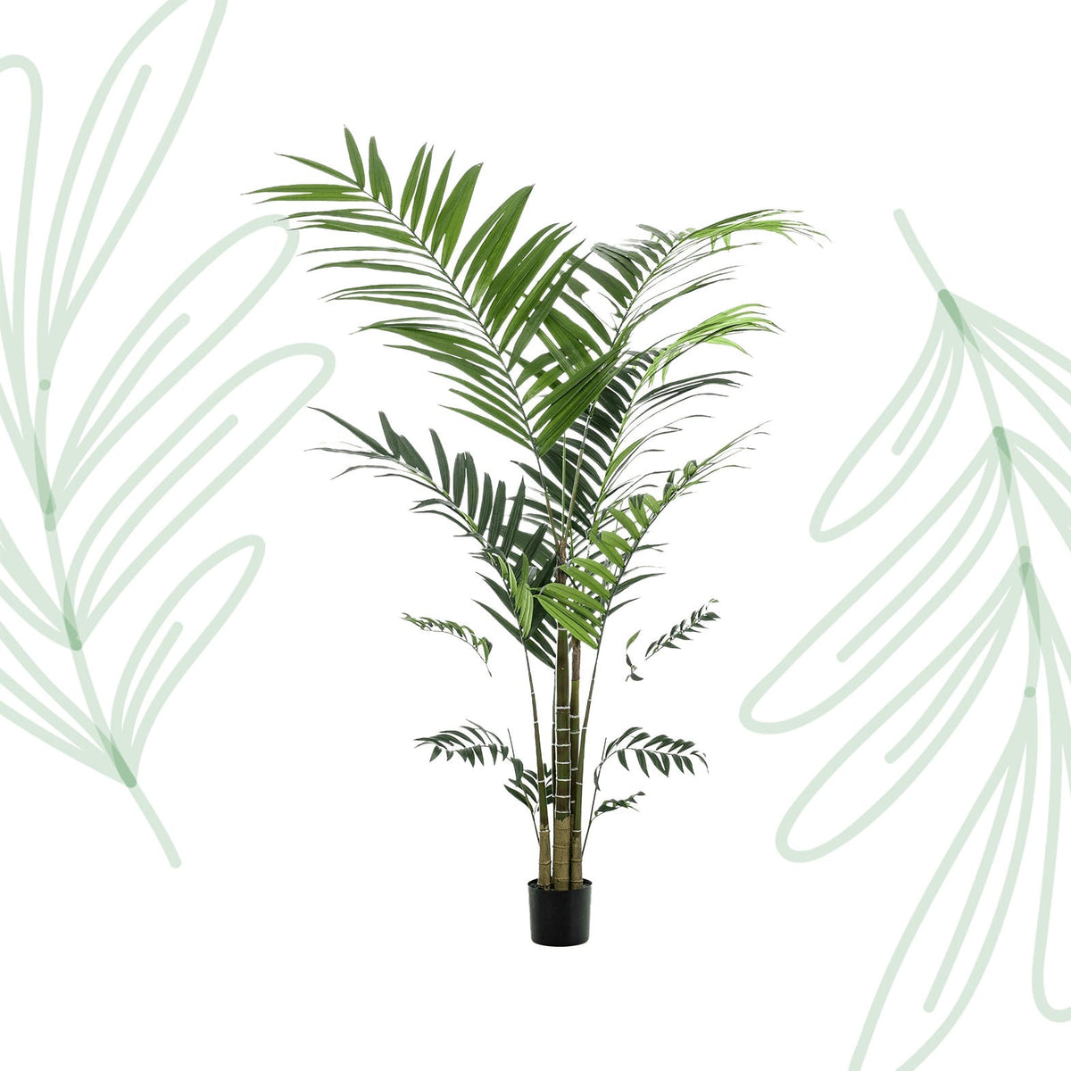 Kunstplant - Kentiapalm - 210 cm - Forestbloom