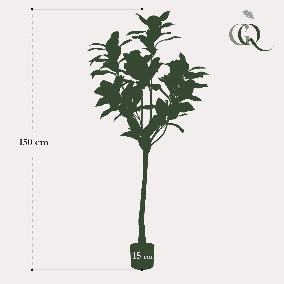 Kunstplant - Magnolia Grandiflora - 150 cm - Forestbloom