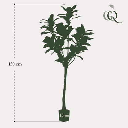 Kunstplant - Magnolia Grandiflora - 150 cm - Forestbloom