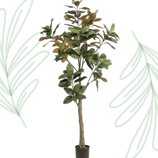 Kunstplant - Magnolia Grandiflora - 180 cm - Forestbloom