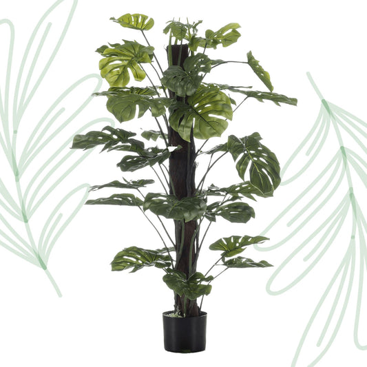 Kunstplant - Monstera Deliciosa - 120 cm - Forestbloom