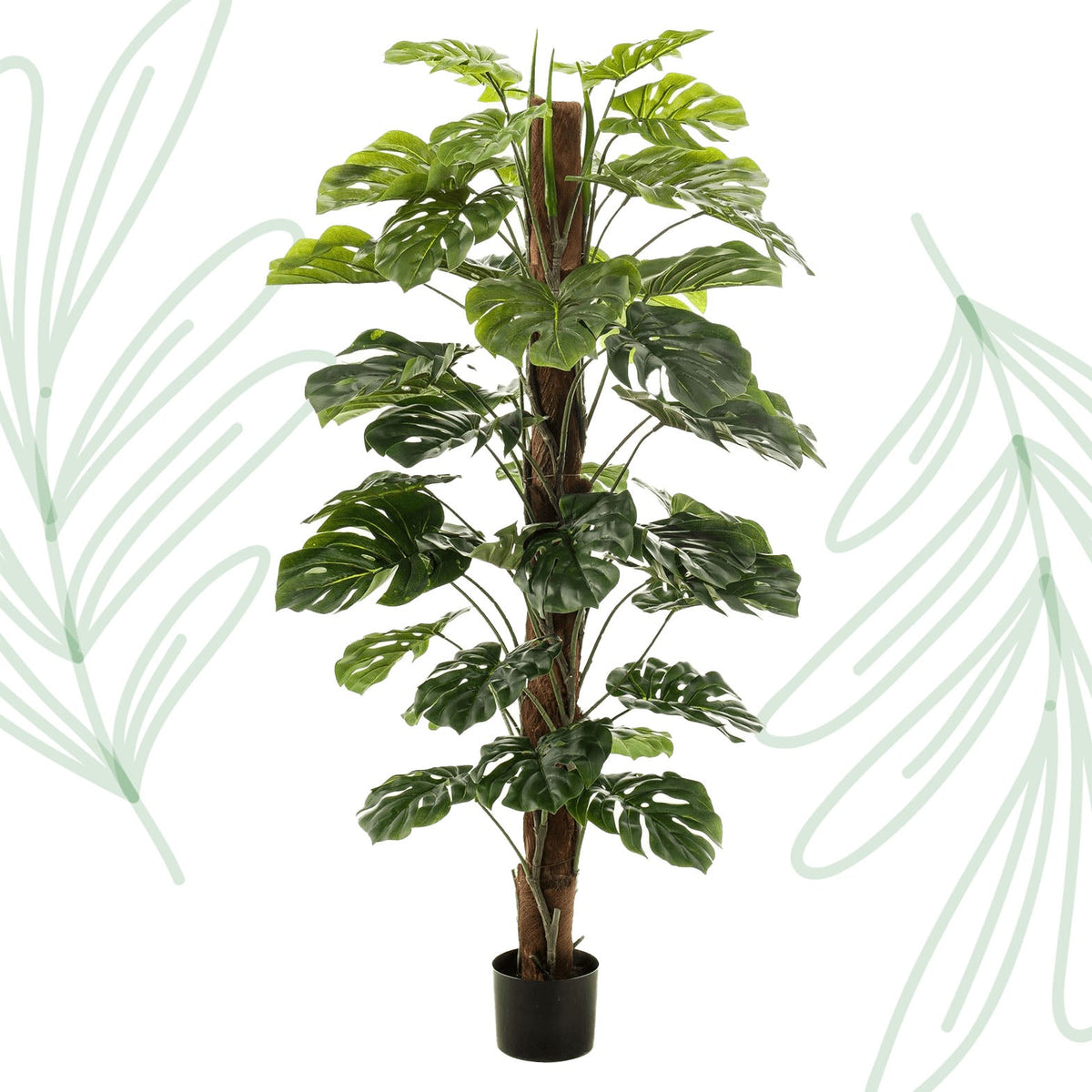 Kunstplant - Monstera Deliciosa - 150 cm - Forestbloom