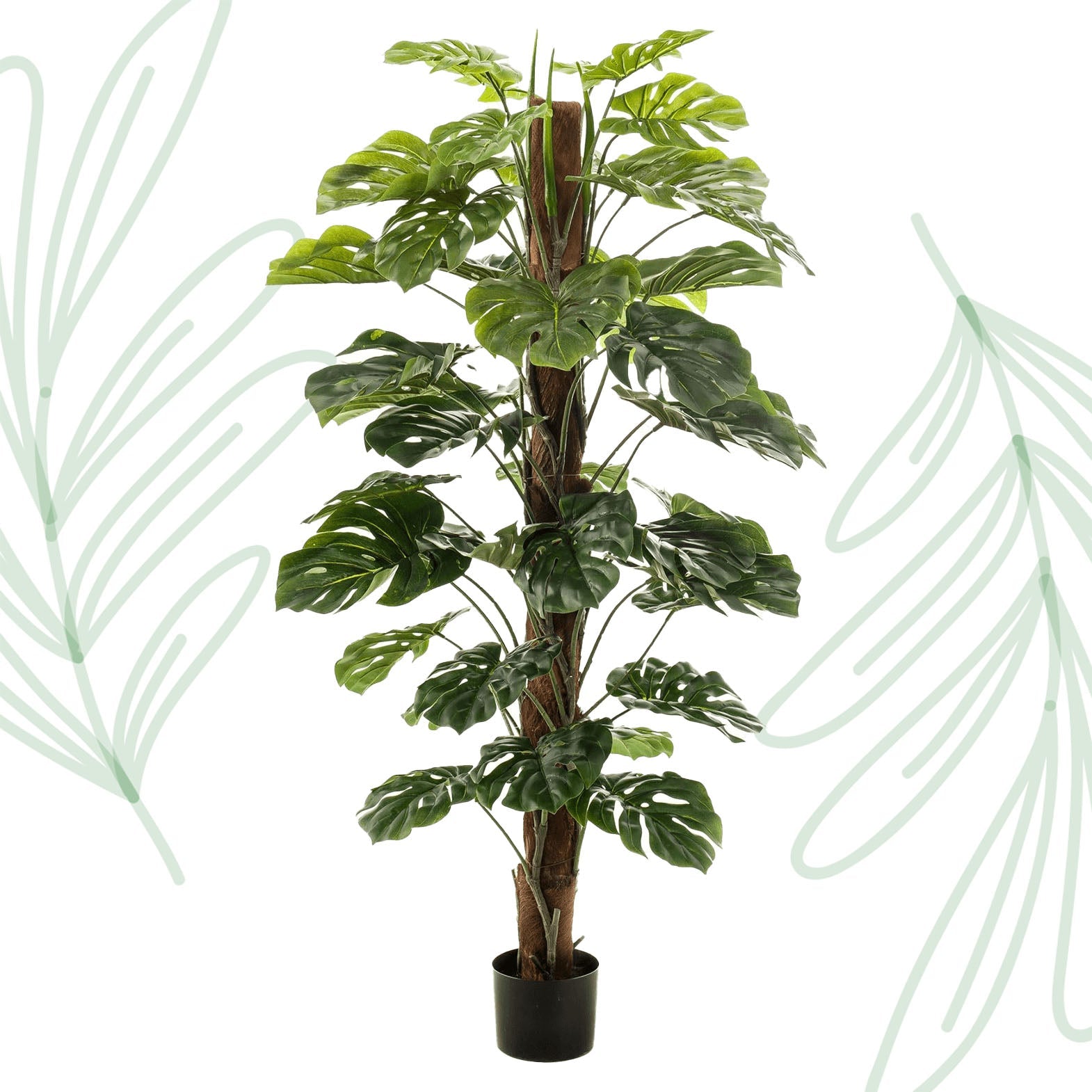 Kunstplant - Monstera Deliciosa - 150 cm - Forestbloom