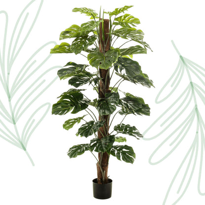 Kunstplant - Monstera Deliciosa - 150 cm - Forestbloom