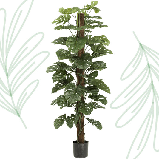 Kunstplant - Monstera Deliciosa - 180 cm - Forestbloom