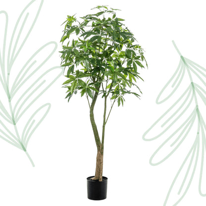 Kunstplant - Pachira Aquatica - Geldboom - 180 cm - Forestbloom