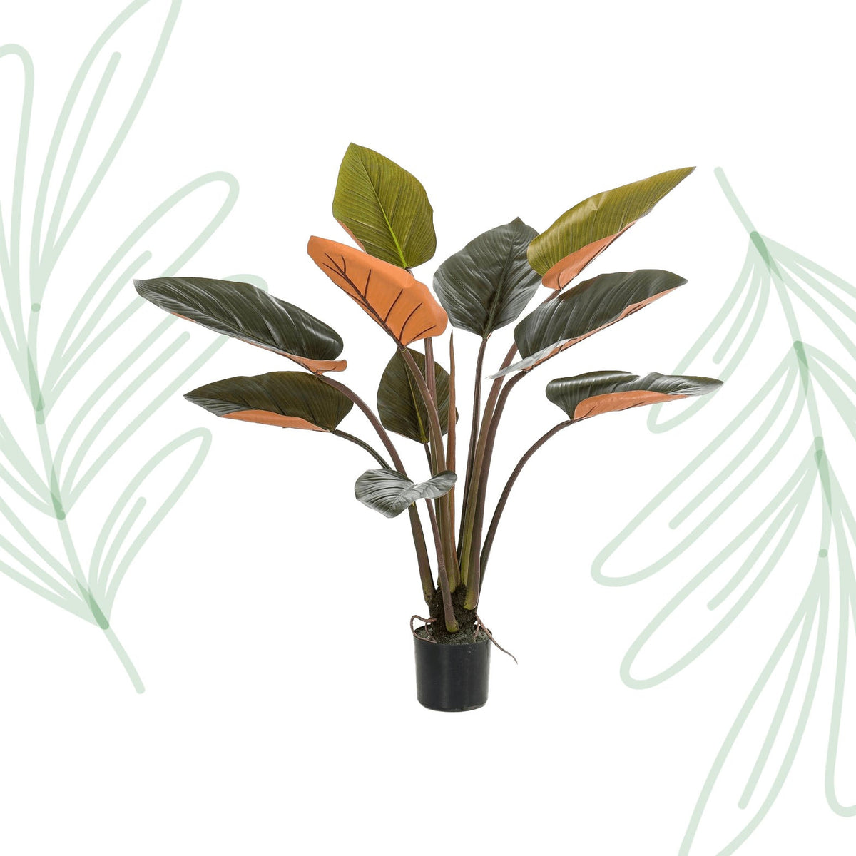 Kunstplant - Philodendron - 120 cm - Forestbloom