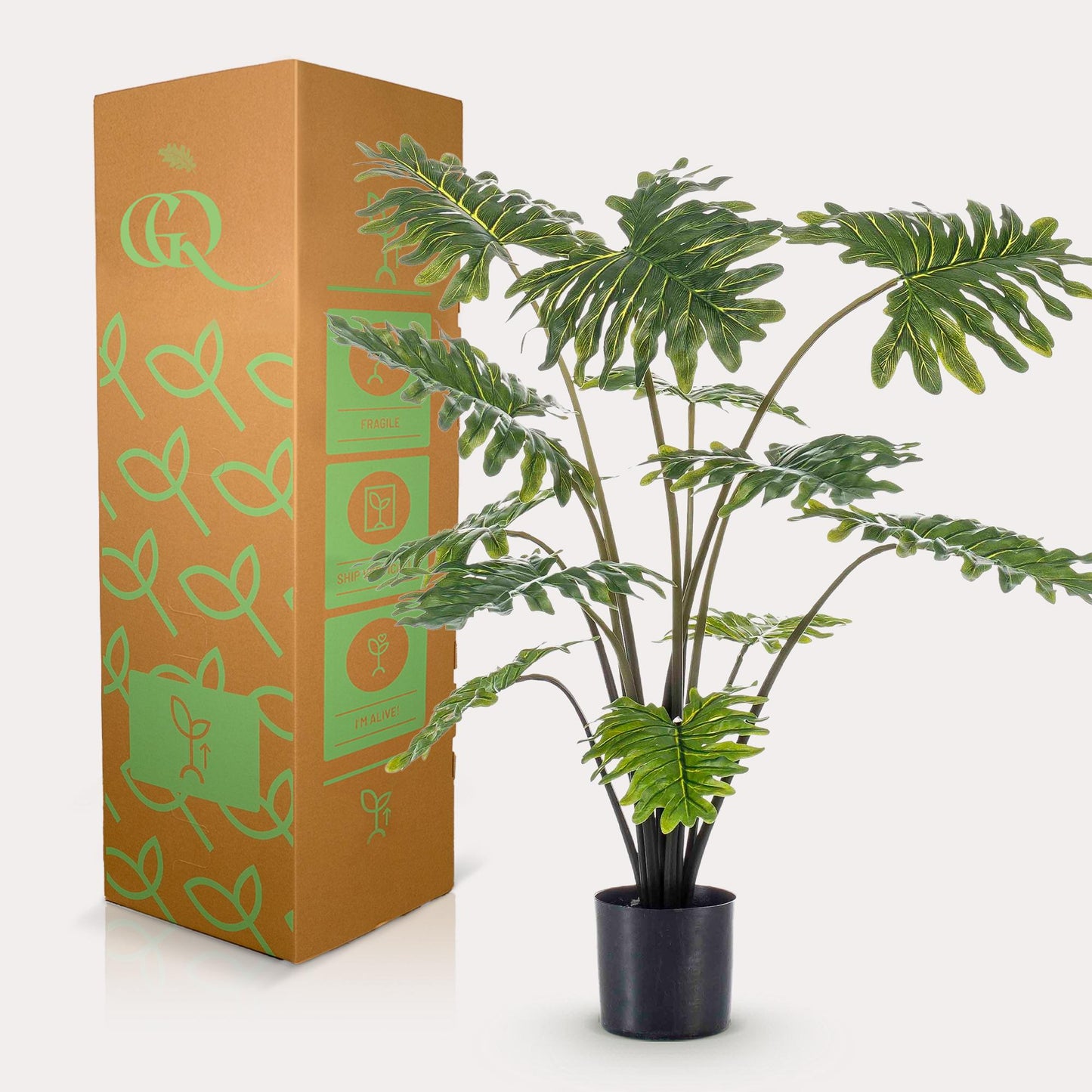 Kunstplant - Philodendron - 80 cm - Forestbloom
