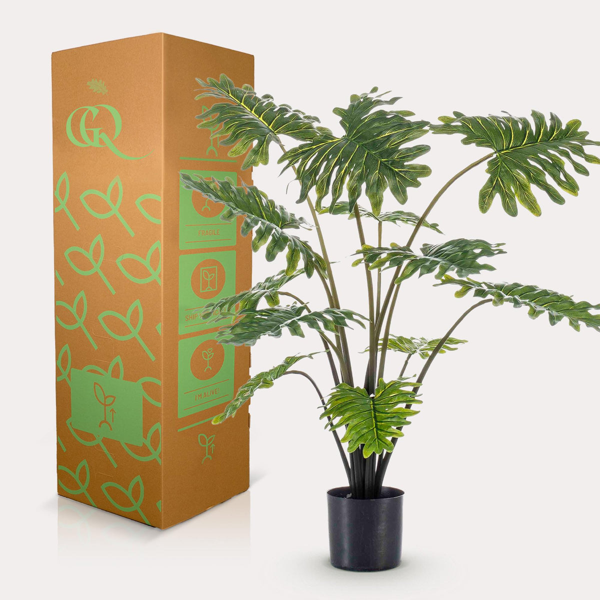 Kunstplant - Philodendron - 80 cm - Forestbloom