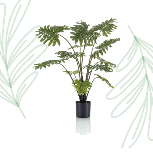 Kunstplant - Philodendron - 80 cm - Forestbloom