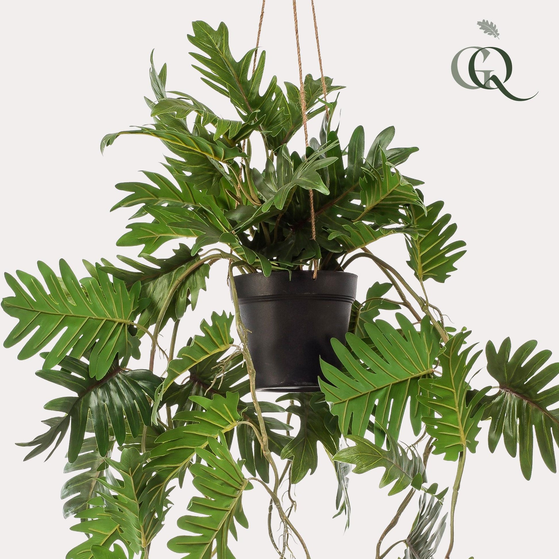 Kunstplant - Philodendron - Klimmende boomliefhebber - 80 cm - Forestbloom