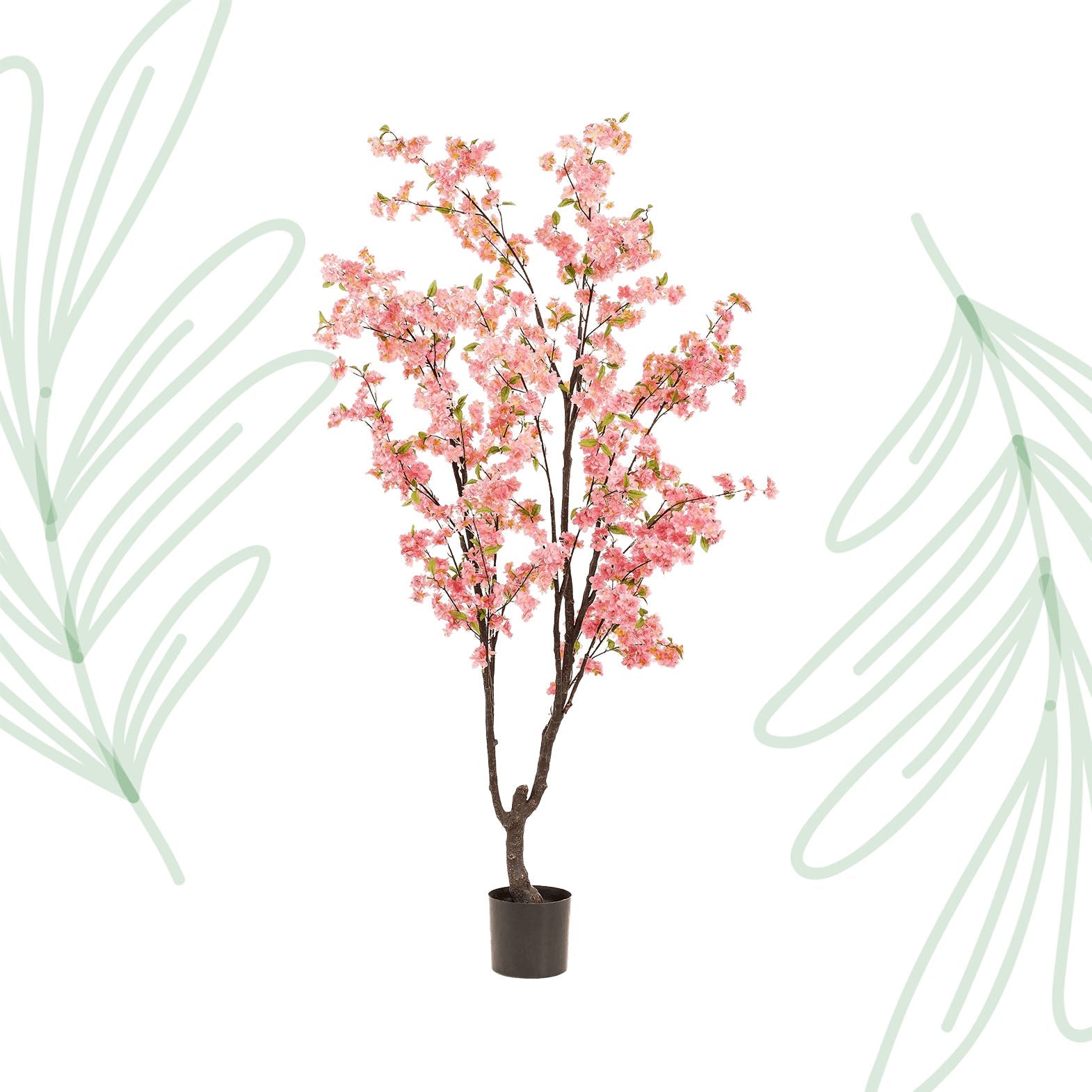 Kunstplant - Prunus - Kersenbloesem - 210cm - Forestbloom