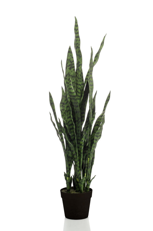 Kunstplant - Sanseveria black coral - Vrouwentong - 97 cm - Forestbloom
