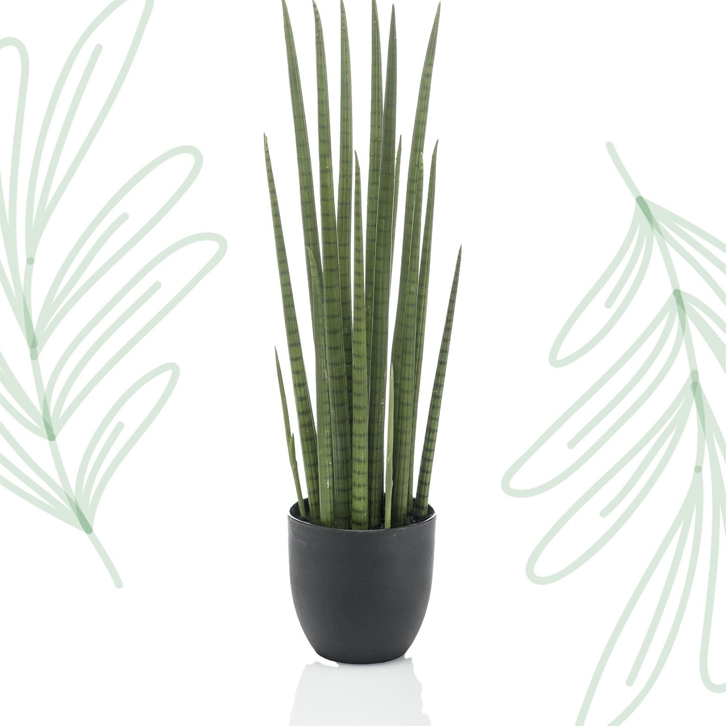 Kunstplant - Sanseveria Cylindrica - Vrouwentong - 70 cm - Forestbloom